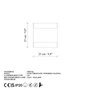 Opviq Bera - 15301 Lámpara de Pared de Metal Negra